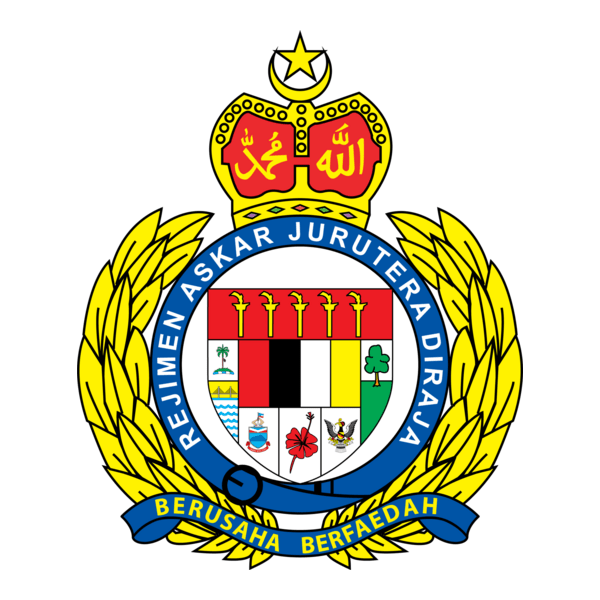 Rejimen Askar Jurutera ANGKATAN TENTERA DIRAJA MAL Logo PNG Vector