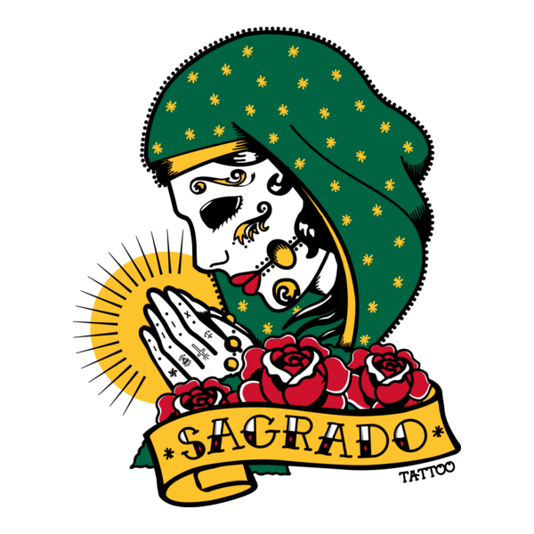 Sagrado Tattoo Logo PNG Vector