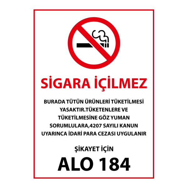SİGARA İÇİLMEZ Logo PNG Vector