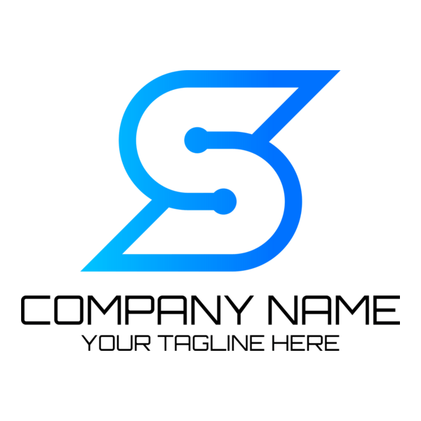 Tech Letter S Company Logo PNG Vector