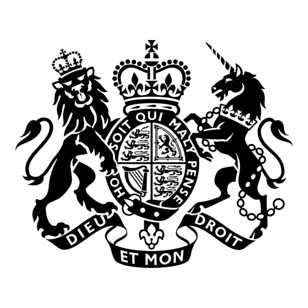 UK Coat of Arms Minimal Logo PNG Vector