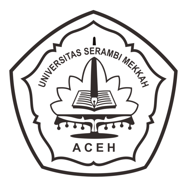 UNIVERSITAS SERAMBI MEKKAH HITAM PUTIH Logo PNG Vector