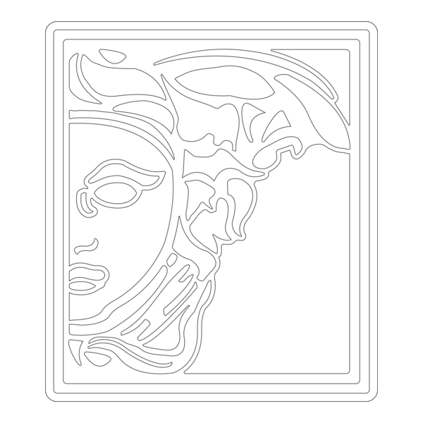 Versace Medusa Embossing Logo PNG Vector