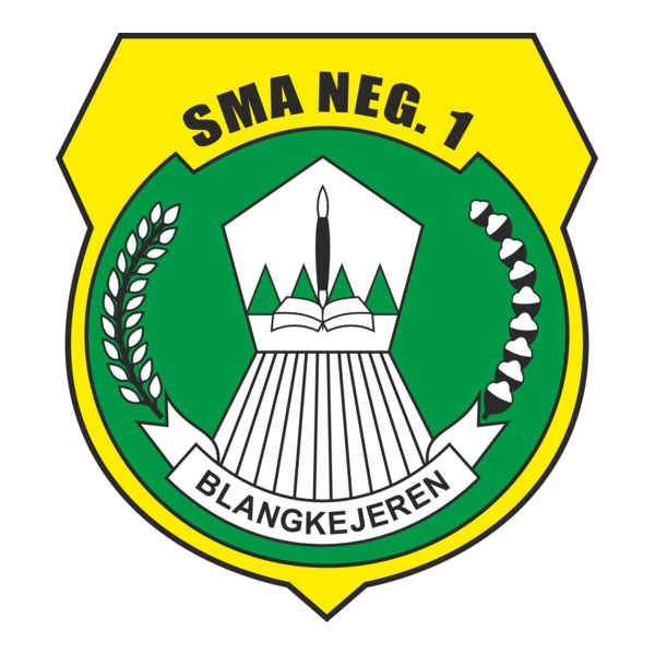 WARNA HITAM PUTIH SMA N 1 BLANGKEJ Logo PNG Vector