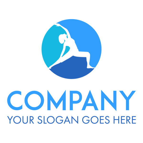 Yoga Woman Company Logo PNG Vector