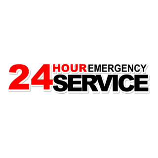 24 Hours Emergency Service Logo PNG Vector