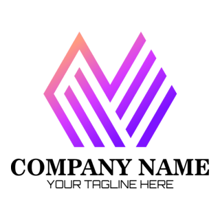 Abstract Colored Company Shape Logo PNG Vector