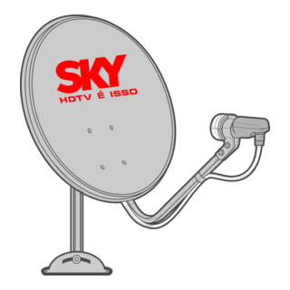 Antena KU SKY Logo PNG Vector