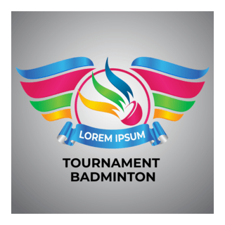 BADMINTON TOURNAMENT Logo PNG Vector