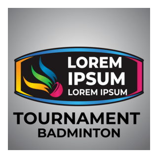 badminton tournament Logo PNG Vector