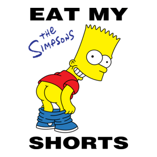 Bart Simpson Eat My Shorts Logo PNG Vector