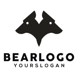 Black Bears Company Logo PNG Vector