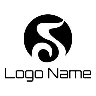 Black Letter S Company Logo PNG Vector