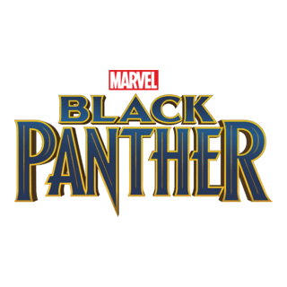 Black Panther Movie (3D lettering) Logo PNG Vector