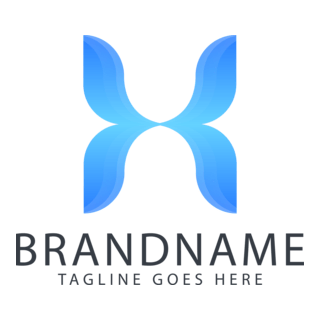 Blue Letter H Company Logo PNG Vector