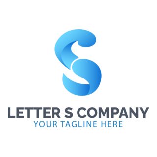 Blue Letter S Company Logo PNG Vector