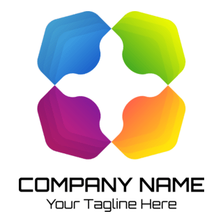 Colorful Company Shape Logo PNG Vector