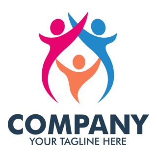 Colorful Family Company Logo PNG Vector