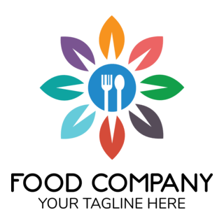 Colorful Food Company Logo PNG Vector