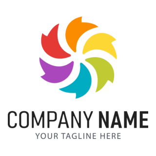 Colorful Shapes Circle Company Logo PNG Vector