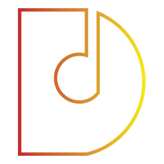 D Letter Music Logo PNG Vector