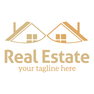 Double Real Estate Logo PNG Vector