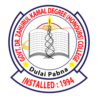 DR. Zahurul Kamal Degree (Honours) College Logo PNG Vector