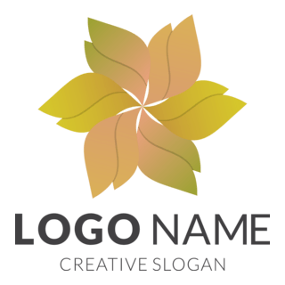 Flower Company Logo PNG Vector