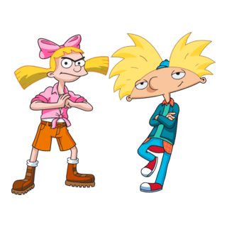 Helga and Arnold Logo PNG Vector
