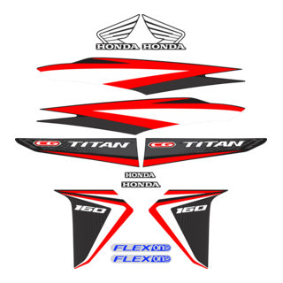 KIT TITAN CG160 2017 adesivo Logo PNG Vector