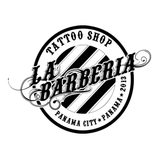 La Barberia Tattoo Shop Logo PNG Vector