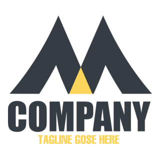 Modern Letter M Company Logo PNG Vector