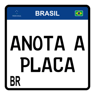 Placa Mercosul Logo PNG Vector