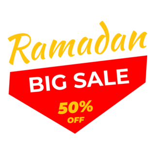 Ramadan Big Sale Logo PNG Vector