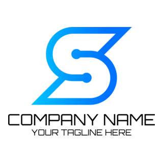 Tech Letter S Company Logo PNG Vector