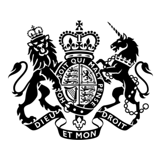 UK Coat of Arms Minimal Logo PNG Vector