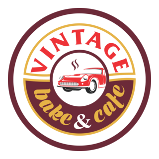 Vintage Bake & Cafe Logo PNG Vector