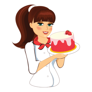 WOMEN CHEFF CARTOON Logo PNG Vector