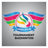 BADMINTON TOURNAMENT Logo PNG Vector