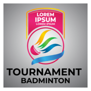 badminton tournament Logo PNG Vector