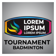 badminton tournament Logo PNG Vector