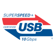 Certified Superspeed Plus Usb 10 Gbps Logo PNG Vector