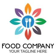 Colorful Food Company Logo PNG Vector