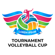 cup volleyball tournament Logo PNG Vector