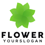 Flower Leaves Logo PNG Vector