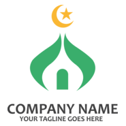 Green Mosque Logo PNG Vector