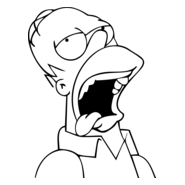 Homer Beer Logo PNG Vector