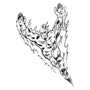 human torch Logo PNG Vector