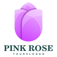 Pink Rose Company Logo PNG Vector