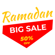 Ramadan Big Sale Logo PNG Vector